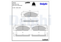Brake Pad Set, disc brake LP543 Delphi