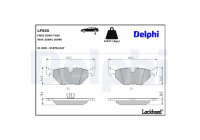Brake Pad Set, disc brake LP555 Delphi