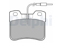 Brake Pad Set, disc brake LP563 Delphi