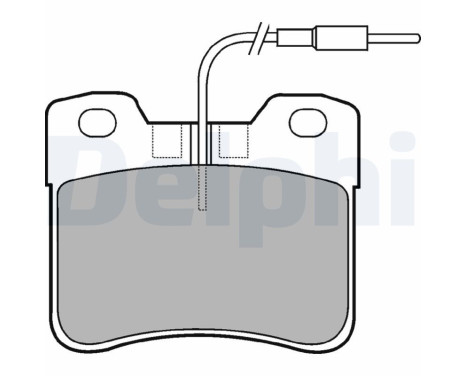 Brake Pad Set, disc brake LP563 Delphi