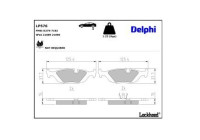 Brake Pad Set, disc brake LP576 Delphi