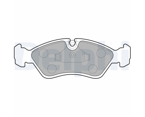 Brake Pad Set, disc brake LP585 Delphi