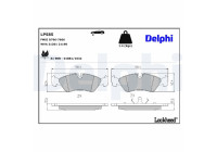 Brake Pad Set, disc brake LP585 Delphi