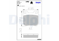 Brake Pad Set, disc brake LP590 Delphi