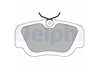 Brake pad set, disc brake LP597 Delphi