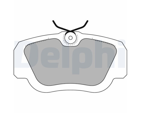 Brake pad set, disc brake LP597 Delphi