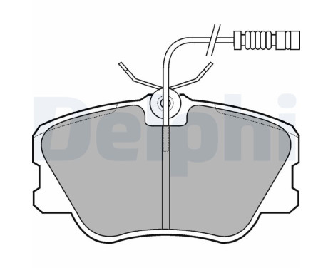 Brake Pad Set, disc brake LP608 Delphi