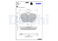 Brake Pad Set, disc brake LP608 Delphi