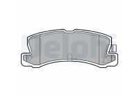 Brake pad set, disc brake LP611 Delphi