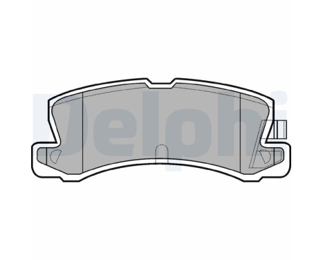 Brake pad set, disc brake LP611 Delphi