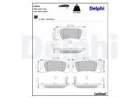 Brake pad set, disc brake LP611 Delphi