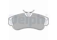 Brake Pad Set, disc brake LP616 Delphi