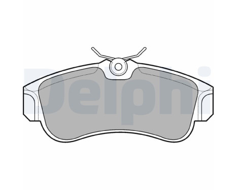 Brake Pad Set, disc brake LP616 Delphi