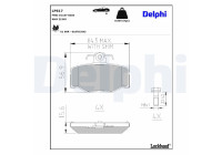 Brake Pad Set, disc brake LP617 Delphi