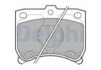 Brake Pad Set, disc brake LP620 Delphi