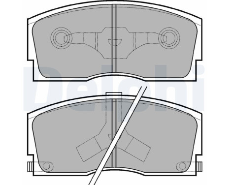 Brake Pad Set, disc brake LP626 Delphi
