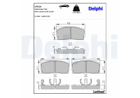 Brake Pad Set, disc brake LP626 Delphi