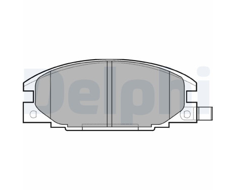 Brake Pad Set, disc brake LP629 Delphi