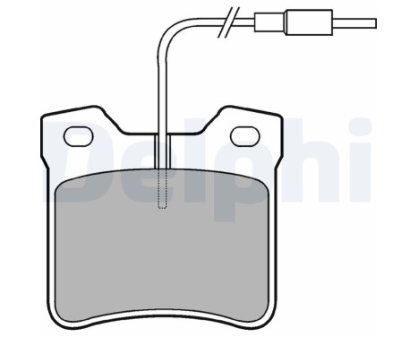 Brake Pad Set, disc brake LP667 Delphi