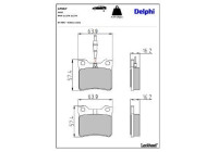 Brake Pad Set, disc brake LP667 Delphi