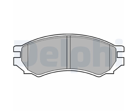 Brake Pad Set, disc brake LP670 Delphi