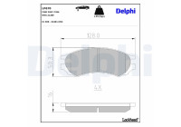 Brake Pad Set, disc brake LP670 Delphi