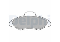 Brake Pad Set, disc brake LP673 Delphi