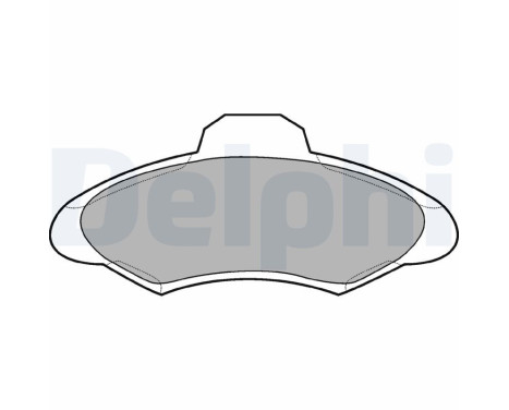 Brake Pad Set, disc brake LP673 Delphi