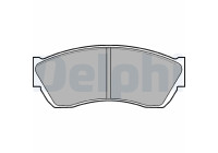 Brake pad set, disc brake LP676 Delphi