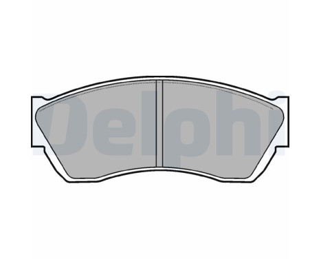 Brake pad set, disc brake LP676 Delphi