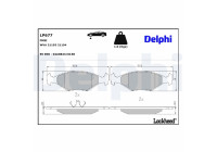 Brake Pad Set, disc brake LP677 Delphi