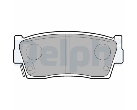 Brake Pad Set, disc brake LP684 Delphi