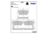Brake Pad Set, disc brake LP684 Delphi