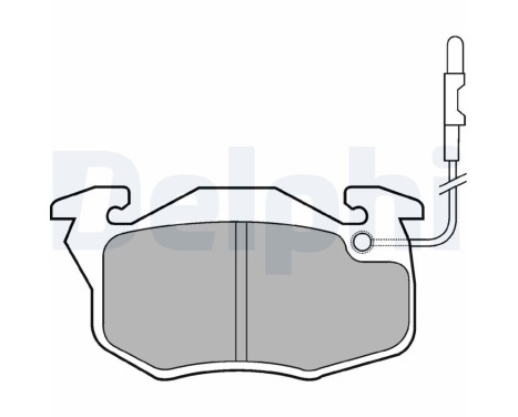 Brake Pad Set, disc brake LP696 Delphi