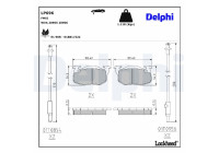 Brake Pad Set, disc brake LP696 Delphi