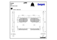 Brake Pad Set, disc brake LP696 Delphi
