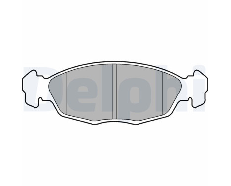 Brake Pad Set, disc brake LP702 Delphi