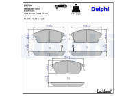 Brake Pad Set, disc brake LP704 Delphi