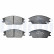 Brake Pad Set, disc brake LP704 Delphi, Thumbnail 3