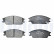 Brake Pad Set, disc brake LP704 Delphi, Thumbnail 2