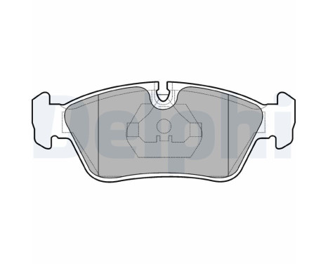 Brake Pad Set, disc brake LP710 Delphi