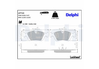 Brake Pad Set, disc brake LP710 Delphi