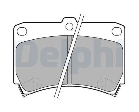 Brake Pad Set, disc brake LP743 Delphi