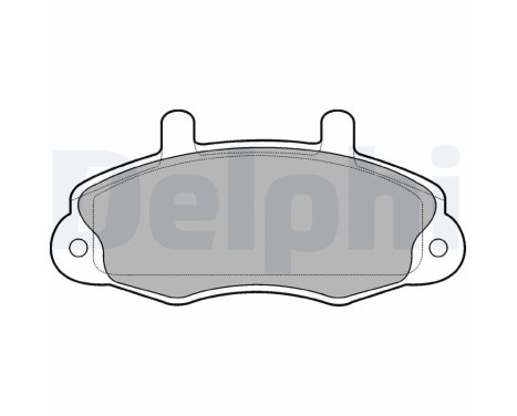 Brake Pad Set, disc brake LP766 Delphi