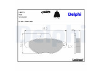 Brake Pad Set, disc brake LP771 Delphi