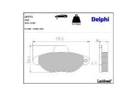 Brake Pad Set, disc brake LP771 Delphi