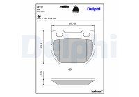 Brake Pad Set, disc brake LP777 Delphi