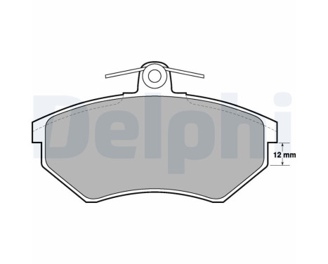 Brake Pad Set, disc brake LP778 Delphi