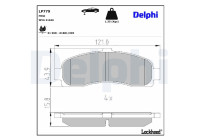 Brake Pad Set, disc brake LP779 Delphi