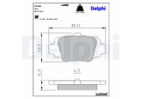 Brake Pad Set, disc brake LP780 Delphi